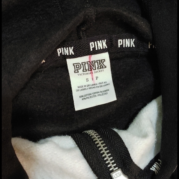 Victoria's Secret Pink full zip hoodie sz small - Picture 4 of 5
